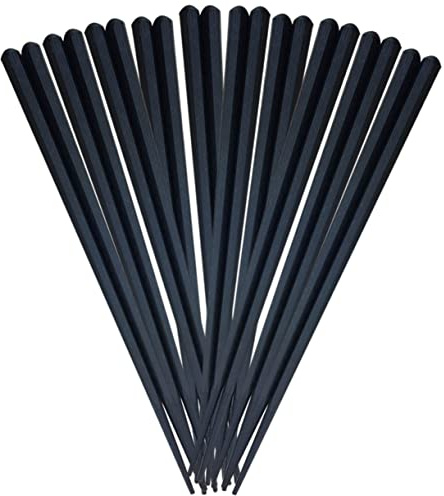 LIFKOME Palillos Japoneses Hexagonales 10 Pares Palillos De Plástico Resistentes Antideslizantes Para Sushi Cocina Japonesa Accesorios De Cocina Uso Diario