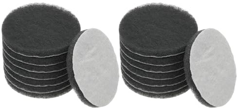 YELARXI Power Scrub Pads, Scrubbing Pads 1000 Grits Scouring Discs - Fitting for (Home Kitchen Cleaning - Drill Attachment - Scrubber Replacement) 16 Pcs & 4 Inch & Gray