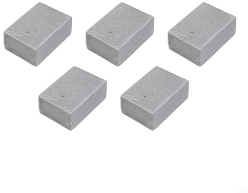 Juego de 5 ladrillos de limpieza para parrilla de barbacoa, raspador de plancha, bloque de limpieza de piedra pómez natural, para parrillas de barbacoa, parrillas de parte superior plana, cocina