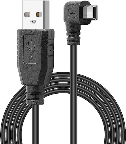 Cavo mini USB ad angolo maschio a mini USB 90°, a 5 pin, di sincronizzazione dati, cavo di ricarica, per Garmin Dash Cam, GPS Navigator, DVR fotocamera digitale, GoPro Hero 4 3+ 3 m.