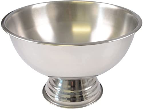 Unibos Large Stainless Steel Punch Bowl Metal Champagne Wine Beer Ice Party Ice Bucket