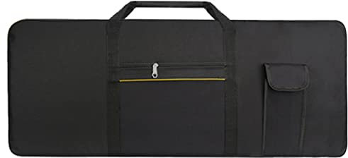 Azatemgo Keyboard Tasche，Keyboardtasche 61 Tasten，Rucksackgurte verstellbar，für E-Klaviere, 600D Oxford-Stoff-102 x 41 x 15CM(Schwarz)