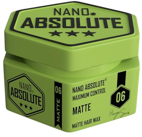Nano Absolute Matte Hair Wax 140ml | Haarwachs | Haar Styling Wachs | Haargel | Gel Wax | haar wax herren | barbershop Hair Styling (140ml, 06- Matte)
