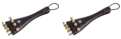 Ohewiiuk 2X Ebenholz 4/4 Violine Geige Saitenhalter