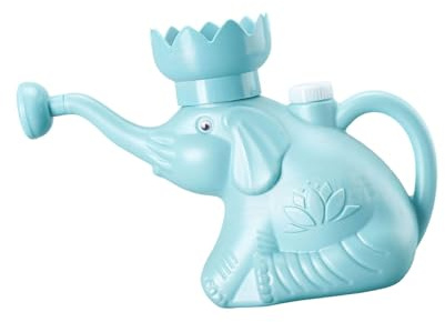 Regadera de plantas con forma de elefante, 2 L, gran capacidad, herramienta de jardinería para interiores y exteriores, vertido preciso para balcón, plantas de interior, adorable regadera de elefante