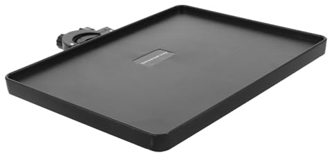 NIYANGLE Mikrofonständer Ablage Stabilem Sockel aus Kunststoff und Metall 2 Stück Flexible Klemmhalterung mit Verstellbarem Tablettwinkel für Live Streaming und Aufnahme Sessions