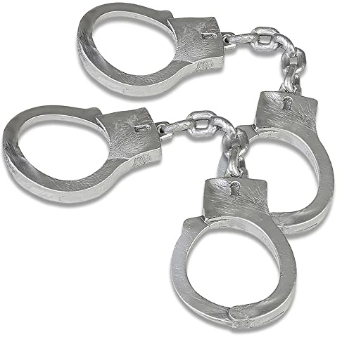ArtCreativity 2 Pack Stretchy Fake Handcuffs for Kids,10.5 Inch Elastic Kids Handcuffs, Party Favor, Goody Bag Filler, Gift for Boys & Girls,