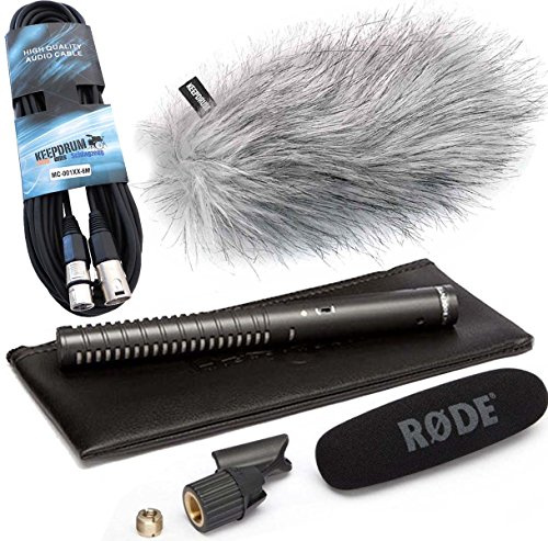 NTG-1 Richtmikrofon Kamera-Mikrofon + keepdrum Fell-Windschutz + 6m XLR-Kabel