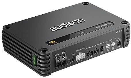 Audison AF C4D – Amplificador 4 Canales Clase D, 600W RMS, Diseño Ultracompacto