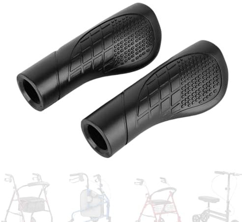 SZHSYJY Krücken-Handgriffe, Ersatzteile, passend für Rollator-Gehhilfen für Knielaufer, Ersatzteile, Zubehör, für Rollator-Handgriff, 2,5 cm, 2 Stück