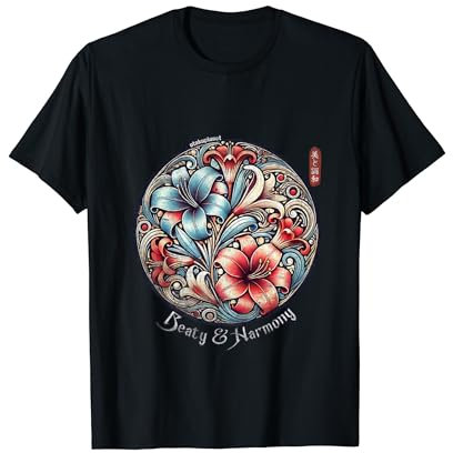 Lys araignée rouge bleu en style esthétique vintage grunge T-Shirt