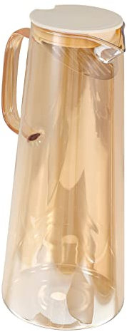 PRETYZOOM Pichet À Eau En Verre Robuste Facile À Nettoyer Et À Ranger Pichet À Eau Domestique Distributeur Deau De Fête Pot De Stockage Deau Glacée