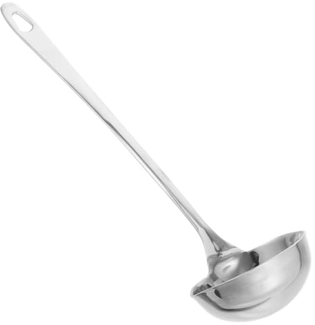 TOPPERFUN Louche à Bec Verseur Double En Acier Inoxydable, Louche Cuisine Longue En Métal Multifonction, Ustensile Cuisine Pour Service Précis De Soupe Et Liquides Domestiques,
