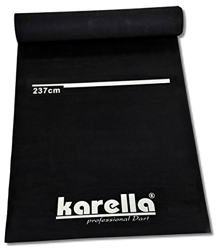 Karella dartmatta ECO-Star motsvarar de officiella turneringsmåtten med avståndsmarkeringen 237 cm.