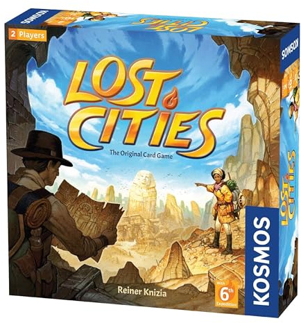 Thames & Kosmos Lost Cities: The Original Card Game with 6th Expedition | Strategic Card Game for 2 Players | Game Night for Kids & Adults Age 10+ | Fun Adventure & Exploration Game | Excellent Gift