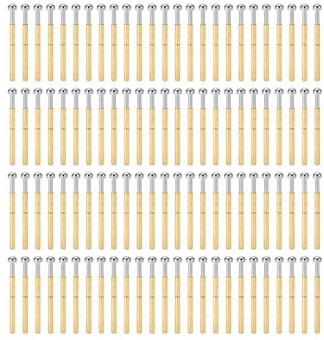 100 Stück Pogo-Stifte, Federtestwerkzeuge Pogo-Sonde Typ 2,36 mm/0,1 Zoll Rohrdurchmesser 34 mm/1,3 Zoll Länge Messingmaterial PCB-Teststifte