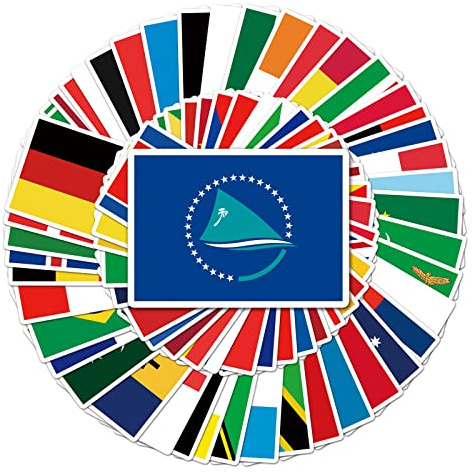 105 Stück Europa Länderfahnen Aufkleber Flaggen Flaggen Welt Länder Europa Nationalflaggen Sticker für Modellbau Fahrrad Auto Motorrad Deko