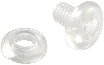 KLEBESHOP24 Druckösen Kunststoff mit Loch, Füllhöhe 6 mm, 50 Stück | Drucknieten und Lochverstärker aus Kunststoff
