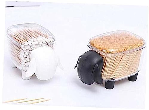 Cabilock Elegante Caja De Acrílico para Palillos De Soporte para Guardar Hisopos Cosméticos para El Comedor El Dormitorio Y La Sala De Estar