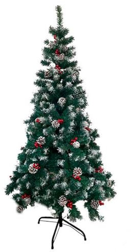 ACAN Tradineur - Árbol de Navidad Artificial - Diseño Piñas y Bayas - Altura de 120 cm - Fácil Montaje - Fabricación en PVC, Metal Revestido, Robusto y Duradero.