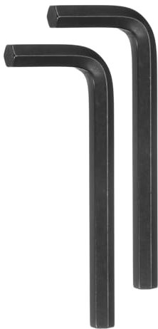 sourcing map 2pcs Hex Key Wrench 8mm L-Shape Hexagon Metric Wrenches Chrome Vanadium Steel Repairing Tool for Home Repair, Black