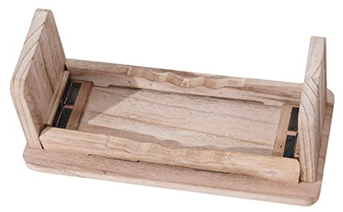 Parliky Holz Meditationshocker Klappbar Für Zuhause Tempelhocker Kniende Sitzbank Aus Holz rutschfest Leichter Multifunktionshocker Für Wohnzimmer Und Tempel