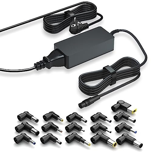 90W Chargeur Universel PC Portable Compatible avec HP, Dell, Acer, ASUS, Toshiba, Geteway, Samsung, IBM, Notebook Ultrabook Chromebook Cordon d'alimentation avec 16 connecteurs