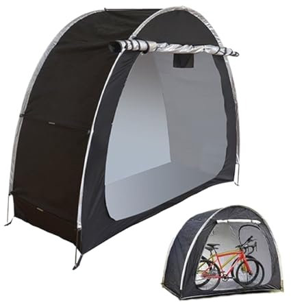 Outdoor Bike Storage Tent, Portable Shed 200x80x165cm, Waterproof Dustproof Cover, UV-Resistant Heavy-Duty Design, Easy Setup with Carry Bag for Garden, Camping, Travel