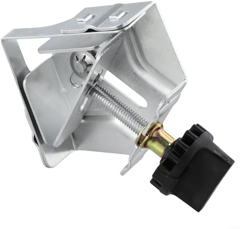 Besttoolifes Abrazadera de esquina de acero inoxidable en ángulo recto de 90 grados para carpintería y soldadura, tornillo de banco de precisión ajustable para hacer armarios, marcos de fotos y