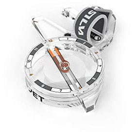 Silva Unisex Erwachsene Arc Jet C S Kompass, Transparent, S