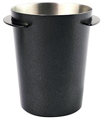Utilitaire Durable Gobelet, Acier Inoxydable Gobelet, Poudre Alimentation, pour 51mm Espresso Machines, Outils de Bricolage, Noir