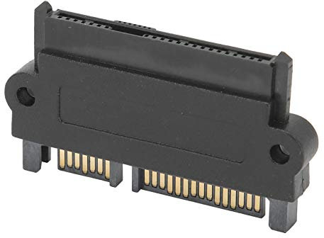 Adattatore Raid per disco rigido SATA, SAS da 22 pin a SATA a 7 pin con convertitore di porte di alimentazione a 15 pin, supporto fino a 6 Gbps SATA III, HDD SAS SFF 8482 a controller SATA(black)