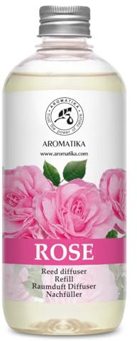 Raumduft Nachfüllflasche Rose 500ml – Raumerfrischer – Blumig und Langanhaltender Raumduft – Aroma Diffuser – Aromatherapie – Raumbeduftung - Reed Diffuser Refill