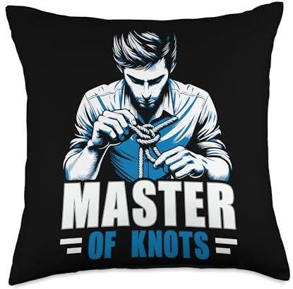 Knotting Knot Looping Twisting Knot Tying Throw Pillow