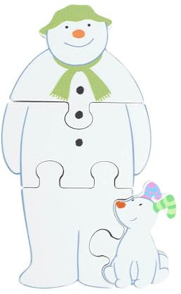 The Snowman™ and the Snowdog Puzzle (FSC®). My First Puzzles, Jigsaw Puzzle Games with- Educational Toys For 1 Year Old & Toddler, Montessori Early Development& Activity Toys by Orange Tree Toys