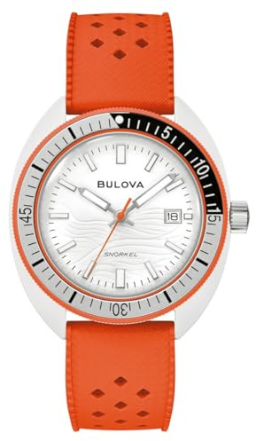 Bulova Herrenuhr Quarz Snorkel Orange 98B448