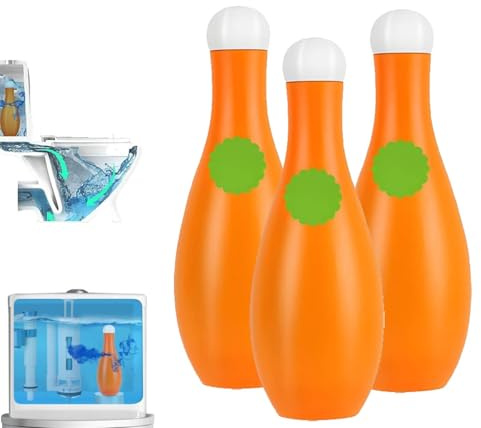 Bowling Blue Bubble WC Schüsselreiniger, Spülkasten Reiniger, WC Reiniger Extra Stark, Spülkasten Tabs Und WC Schaum Tankreiniger für Lang Anhaltende Frische Duft Und Fleckenentfernung ﻿ (3)