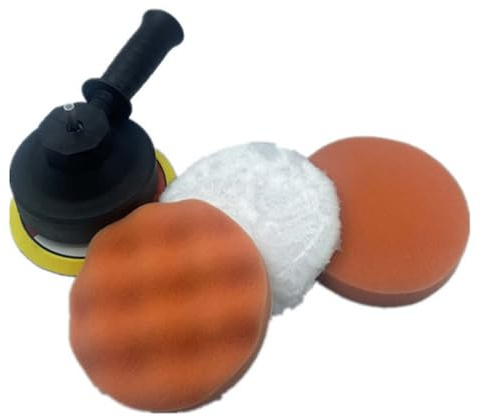5Inch Polishing Pads Kit Car Foam Sponges Wool Bonnets for Polisher & Electric Drill Auto Body Repair Pad Polisher Attachment