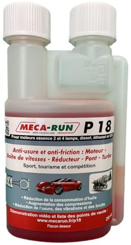 MECA-Run P18 250 ML Additif pour Huile Moteur - Anti-crassement
