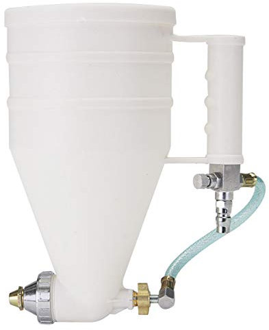 RanDal Pared Externa De Hormigón Pulverizador 3000Cc Mortero De Cemento Spray Gun Hopper Recubrimiento - Blanco