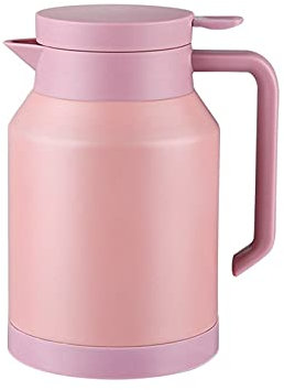 Carafe Thermique,Thermos Café Pot En Acier Inoxydable,Pichet Thermo à Double Paroi Vacuum Isolé Pot De Café 1.5L,pour Café Jus Lait (Pink)
