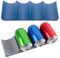 Estante para Vino Plástico 2 Piezas, Estilo Europeo Refrigerador Exhibición de Botellas, Apilable Botellero de Mesa Estante, Azul, Gris