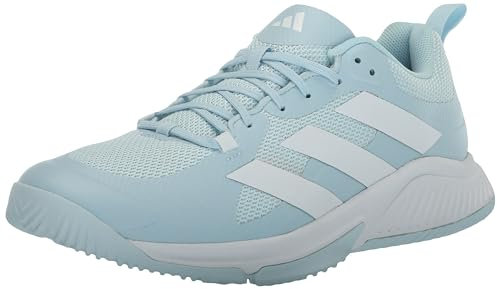 adidas Women's Court Team Bounce 2.0 Sneaker, Ice Blue/White/White, 9.5 UK