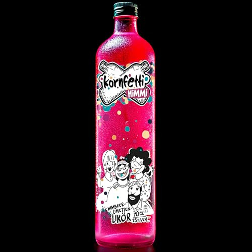 HIMMI Himbeerlikör mit Limetten-Kick: Fruchtig-Süßer Schnaps, Weizenkorn Basis, Festival Geschenk, Für Cocktails & Shots