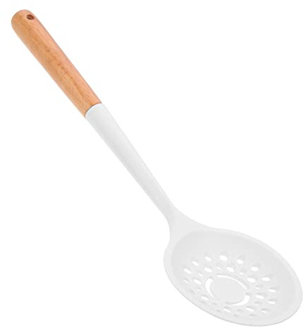 ULTECHNOVO Cuchara Coladora De Silicona Ranurada Espumadera De Cocina Colador Plano Para Olla Caliente