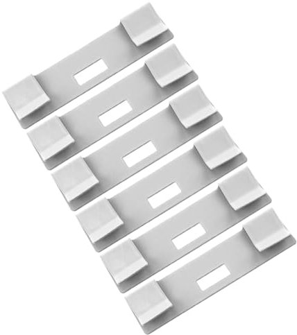 ABOOFAN 6 Piezas Clips de Reparación para Accesorios de Metal para Reemplazo de Cortinas Fijadores para Ventanas Instalación Rápida y