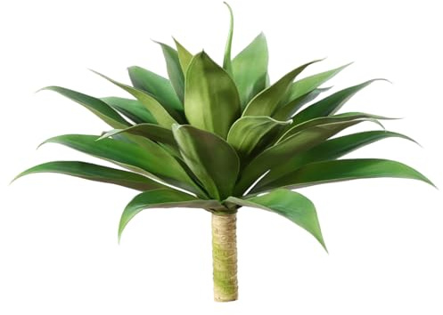 Joygoodta Agave Plant Artificial 27 Inch Realistic Outdoor Plants UV Resistant Artificial Succulents for Home Office Housewarming OutdoorIndoor