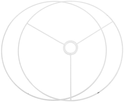 Ipetboom Cornici per Paralume Vintage in Metallo Anello di Supporto E27 Telaio Fai da Te Diametro 40 CM per Lampade da Tavolo da Soffitto e da Terra Design Versatile per Ambienti Casa e