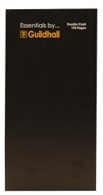Exacompta - Ref GES6224Z - Guildhall - Essentials Double Cash Account Book, 30 x 15cm, 192 Pages of 80gsm Pre-Printed Paper - Receipts, Expenses, Summaries