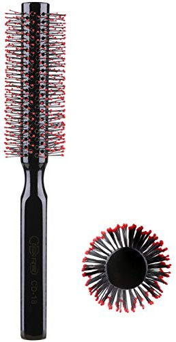 PERFEHAIR Small Round Hair Brush for Blow Drying with Soft Nylon Bristles-Wooden Handle, 1.5 inch